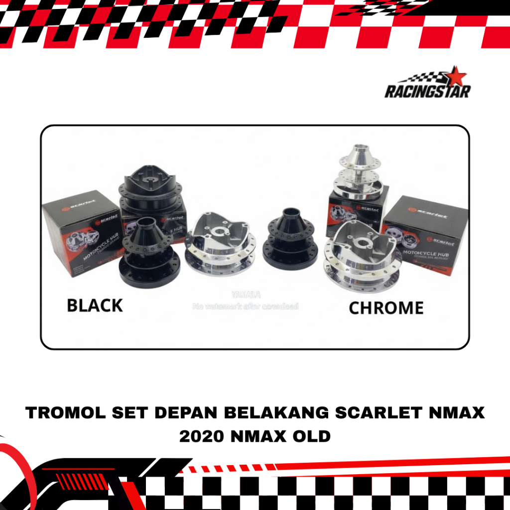 Tromol Set Depan Belakang Scarlet Nmax 2020 Nmax OLd