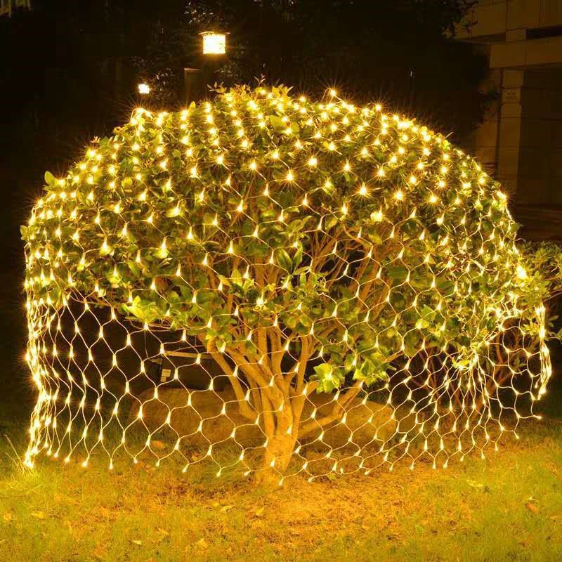 Lampu Jaring Ikan Led Lampu Natal Jala Led Tumblr Light Jala Dekorasi Taman Cafe Lampu Hias Jaring