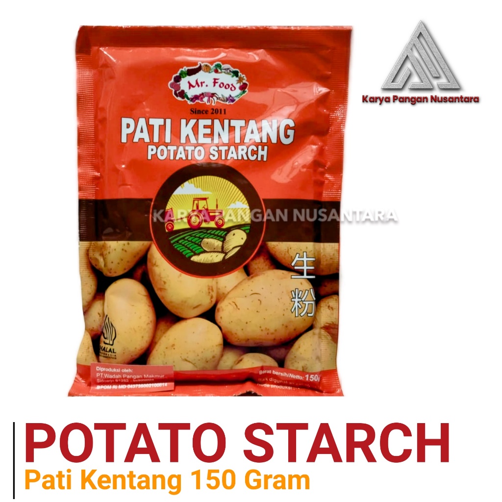 TEPUNG KENTANG POTATO STARCH TEPUNG PATI KENTANG MR FOOD 150 GRAM