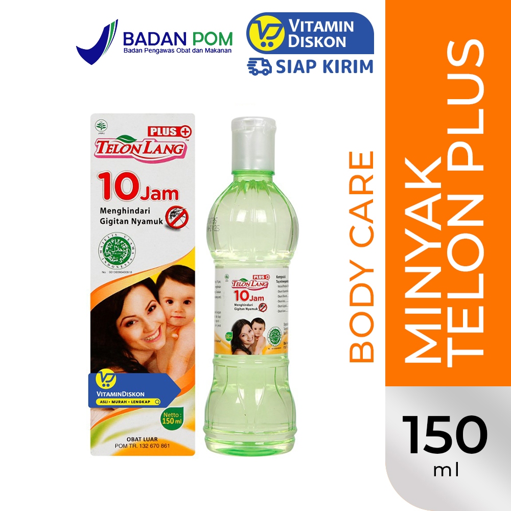 Cap Lang Minyak Telon Plus Anti Nyamuk 150 Ml | Pelindung Gigitan Serangga Dan Penghangat Tubuh Bayi