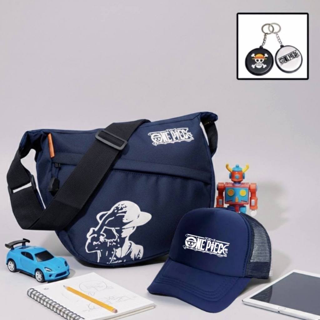 Tas Selempang Anak Laki-Laki Sekolah ONEPIECE LUFFY Slempang Soren Cowo Sublim