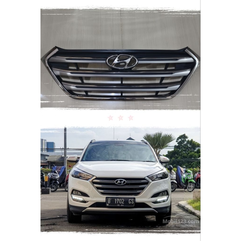 gril atas bumper hyundai tucson 2017_2020