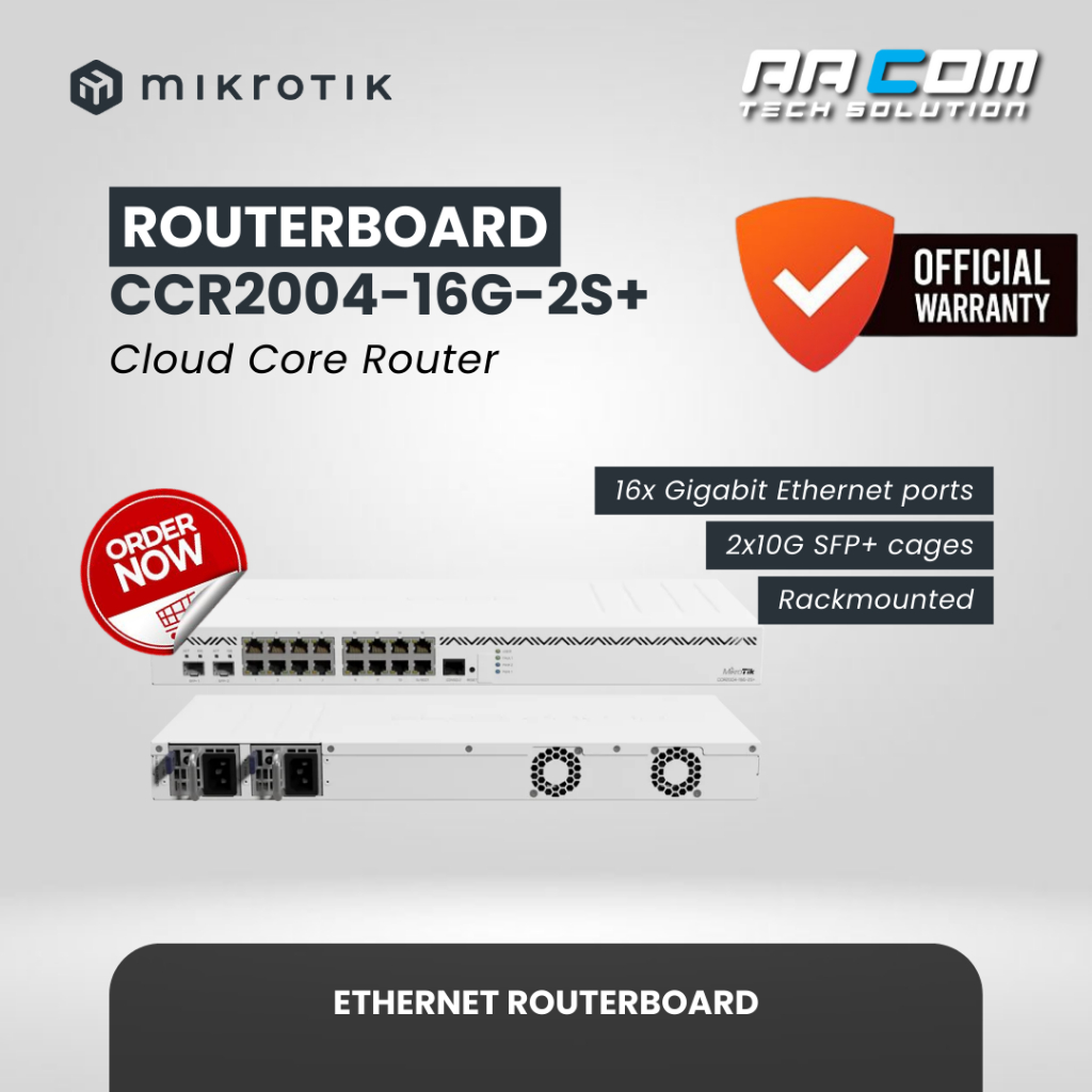 MIKROTIK CCR 2004 16G 2S+ CCR2004-16G-2S+