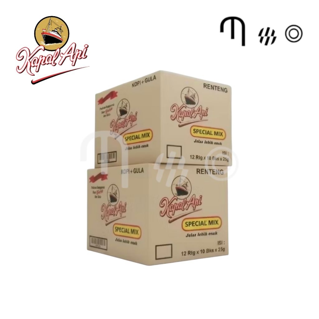 MOO [KAPAL API SPECIAL MIX 1 DUS] Kopi Kapal Api Special Mix 1 Dus isi 12 Renceng 10 Bungkus 23gr Ko
