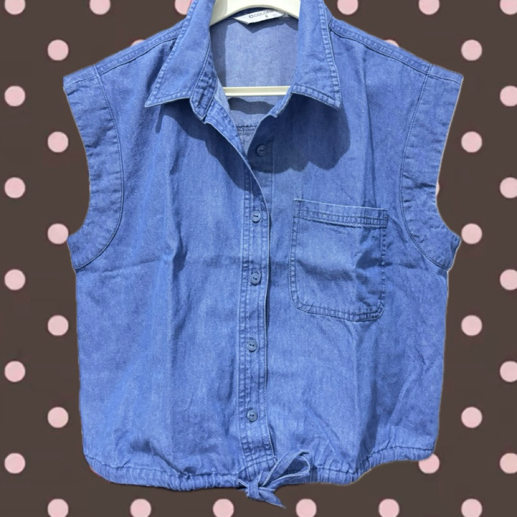 Atasan denim colorbox