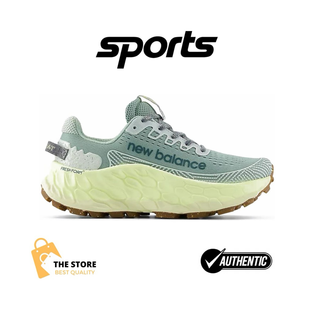 Sepatu Running Trail NB Fresh Foam X More Trail V3 Wide Salt Marsh Limelight