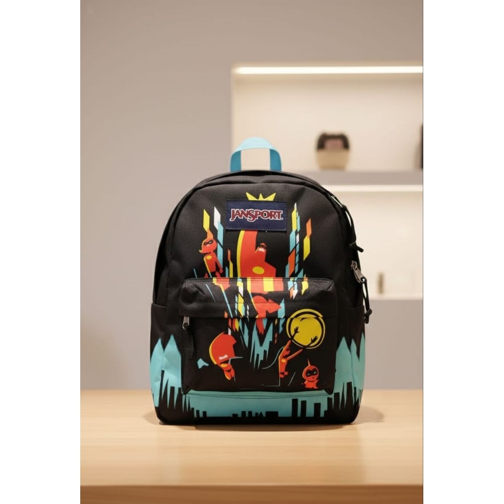 Ransel Tas Js Robot Hitam Full Embos Kualitas Premium