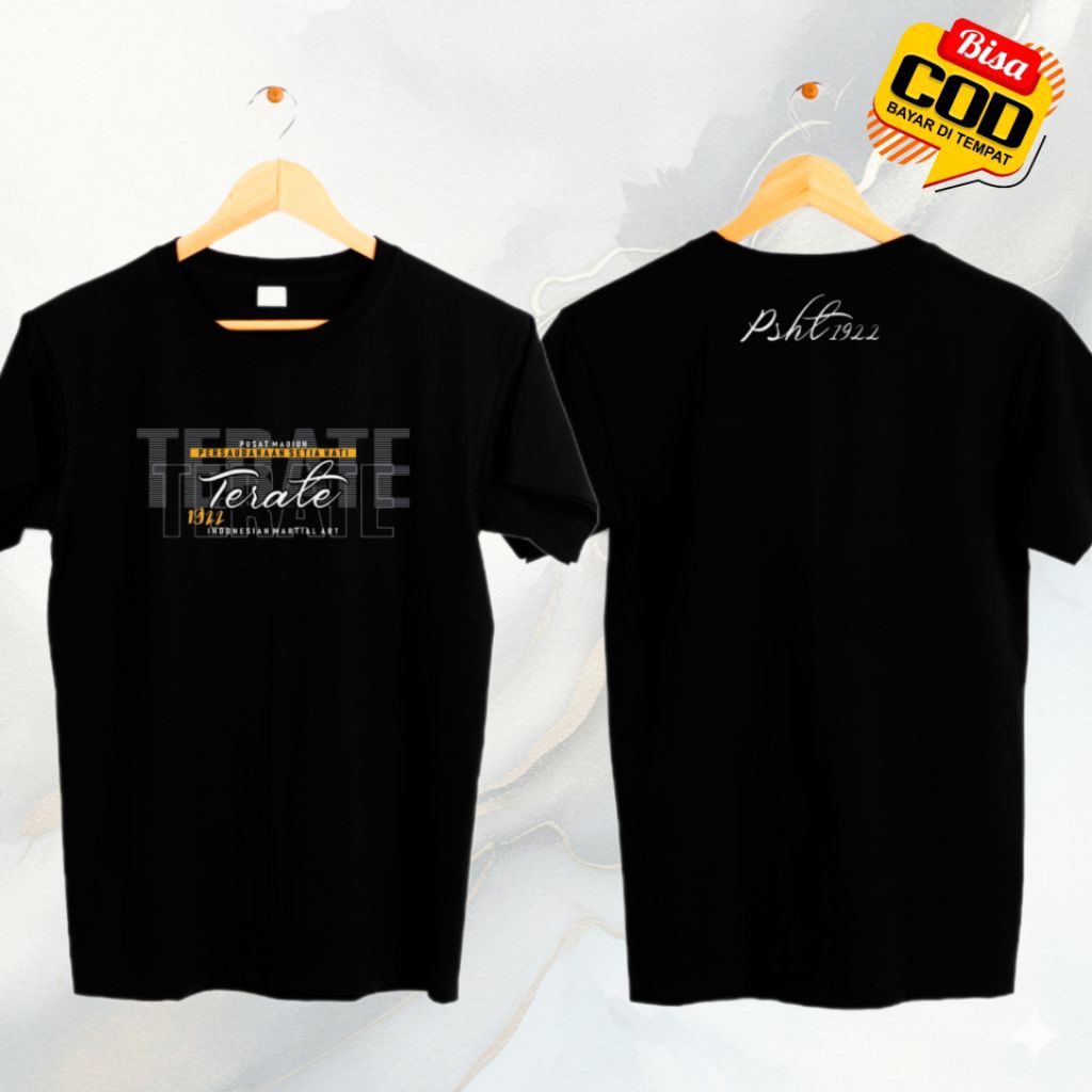 KAOS PSHT TERATE 1922 COTTON COMBED 24S PLASTISOL