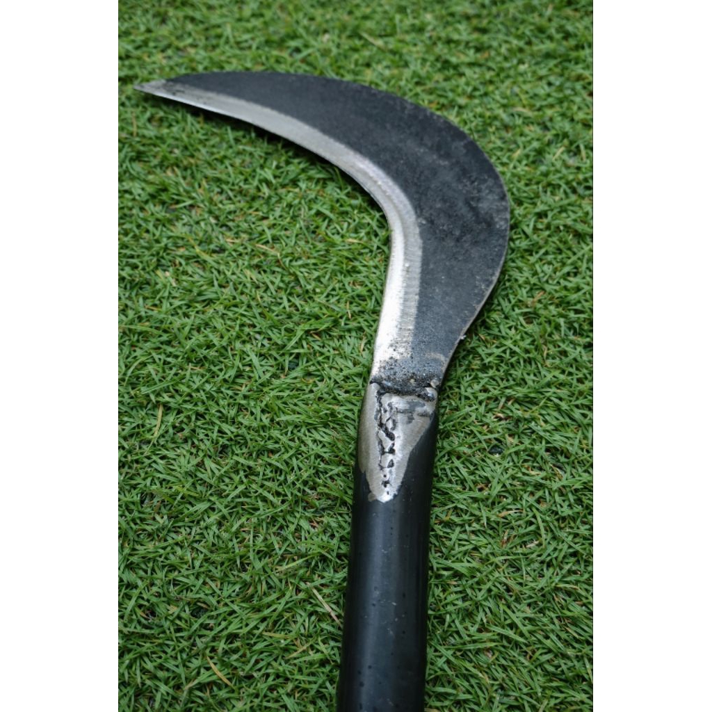 sabit/arit rumput bahan gergaji baja tajam-handle pipa anti copot