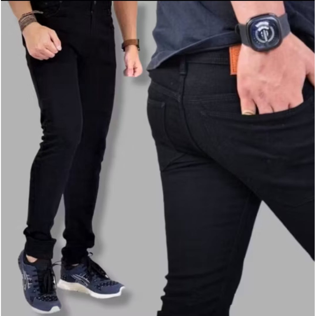 Celana Jeans Slim-fit, celana jeans pensil/Celana Jeans kekinian/ Celana Pria/Celana Viral/Celana Je
