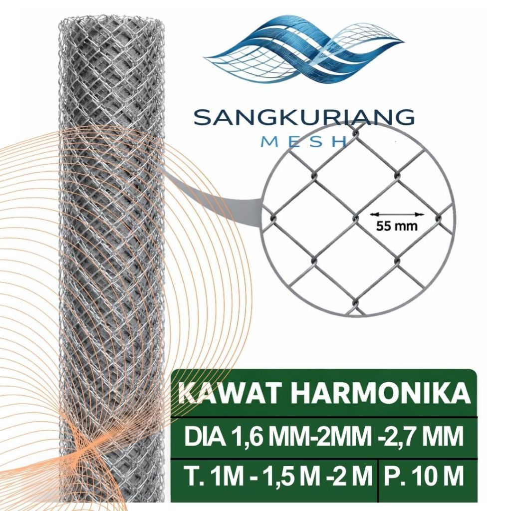 Kawat Harmonika Galvanis untuk Pagar & Keamanan