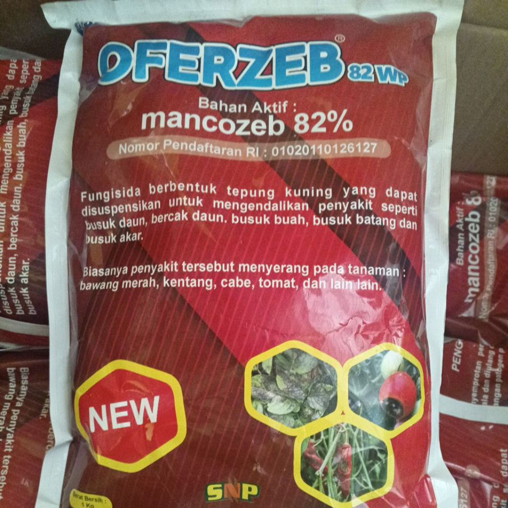 mankozeb 82% (kuning) oferzeb 82wp fungisida kemasan 1kg