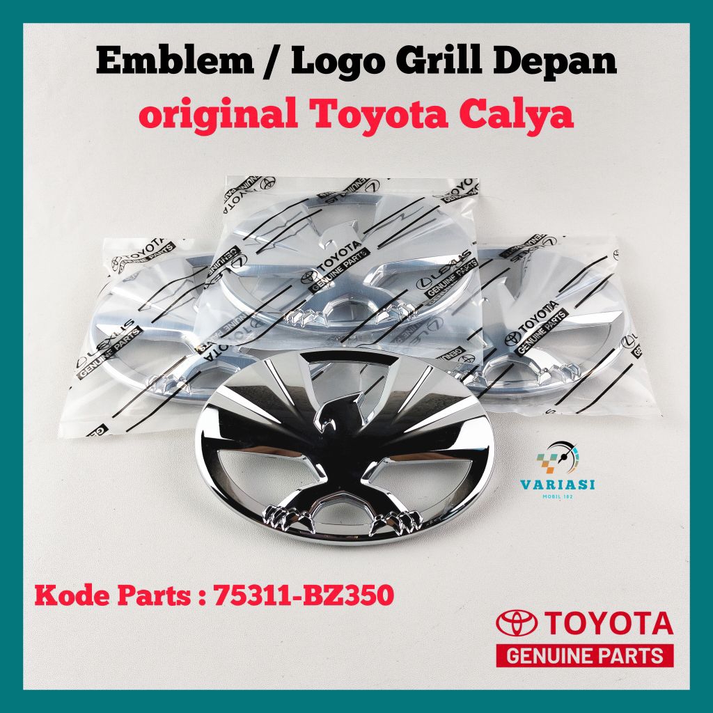 Toyota Logo depan burung Original Toyota Calya dan Agya 2023 - 2024 / Logo Grill Depan Original Agya