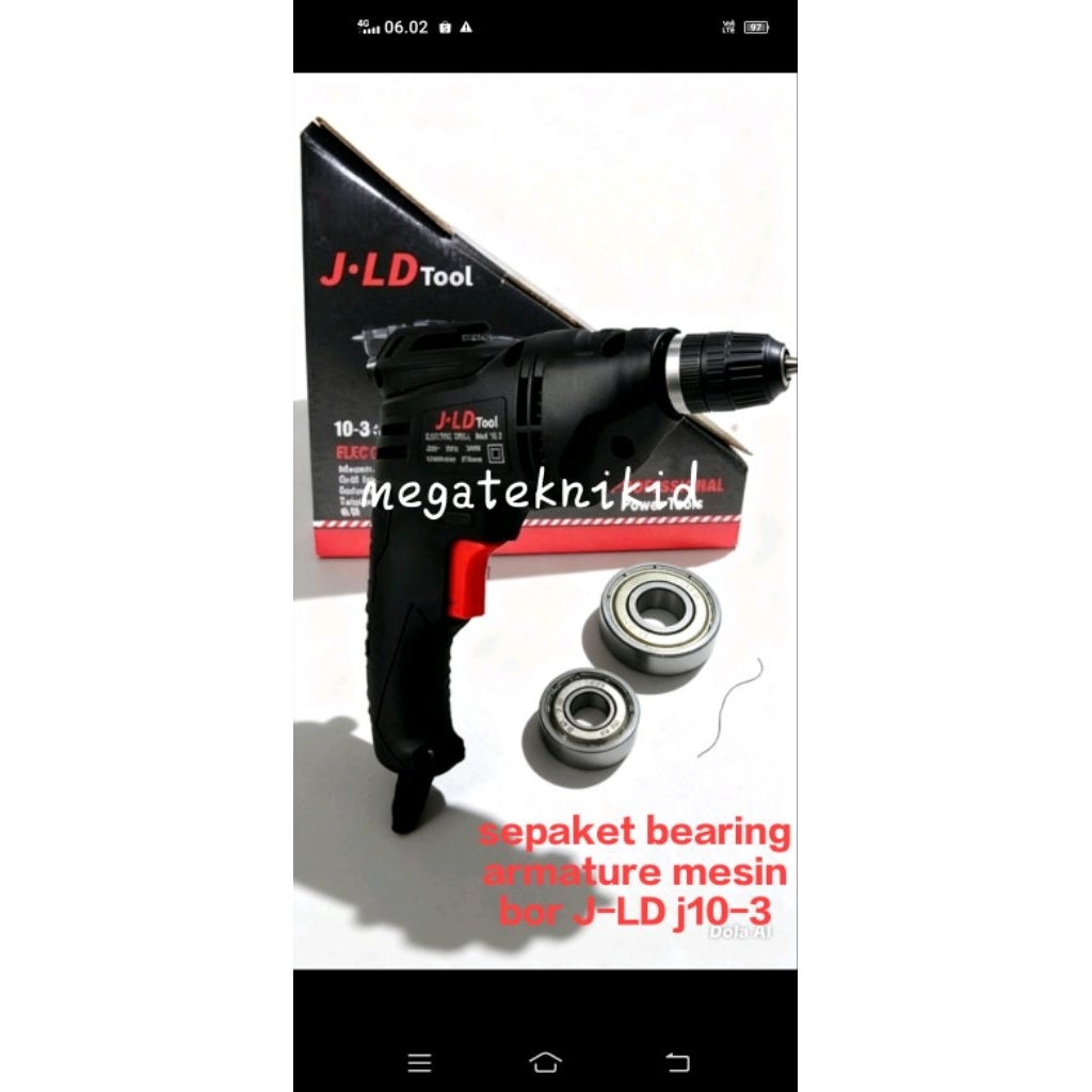 sepaket bearing bor jld 10mm 10-3/laher mesin bor 10mm jld 10-3