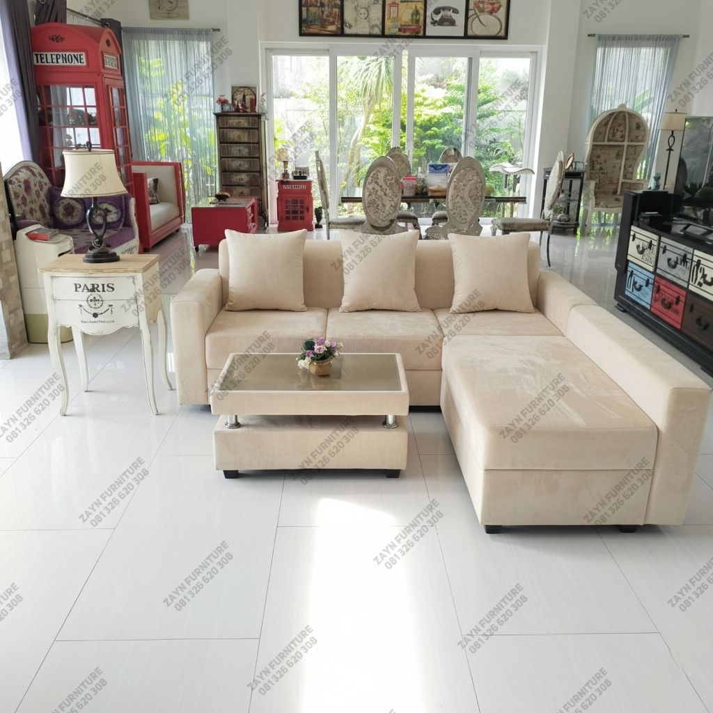 Zayn Furniture - Sofa L Sudut Minimalis Semarang