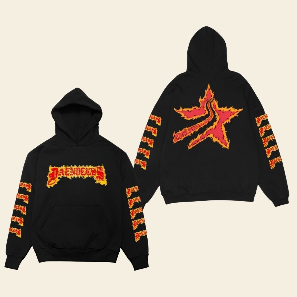 Promo Hoodie Daendels Api Hitam Muraah Tebal dan Halus