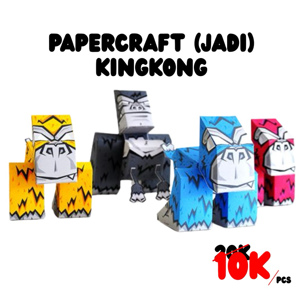 PAPERCRAFT JADI | PAJANGAN | MODEL KINGKONG