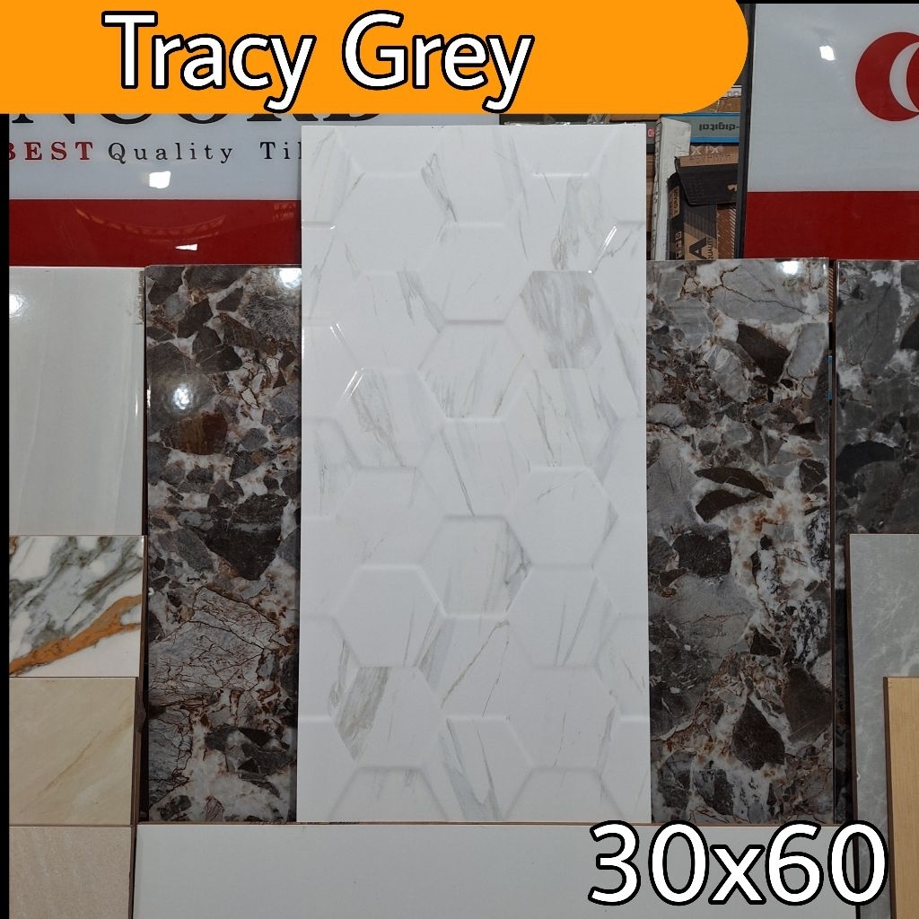 keramik dinding 30x60 murah PLATINUM Tracy Grey keramik dinding kamar mandi, dapur, teras