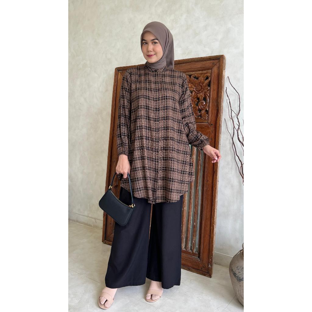 TUNIK / RAYON SILKY / BAJU WANITA MUSLIM/ WARNA FASHION/ GROSIR TANAH ABANG