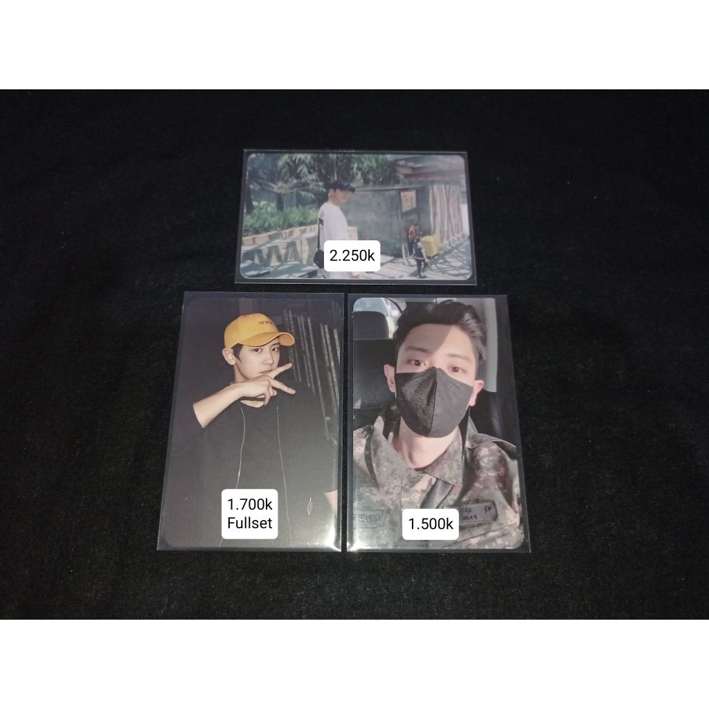 Photocard Park Chanyeol cy EXO official non album aqua d'parma bali parfum gs25 real figure fullset 