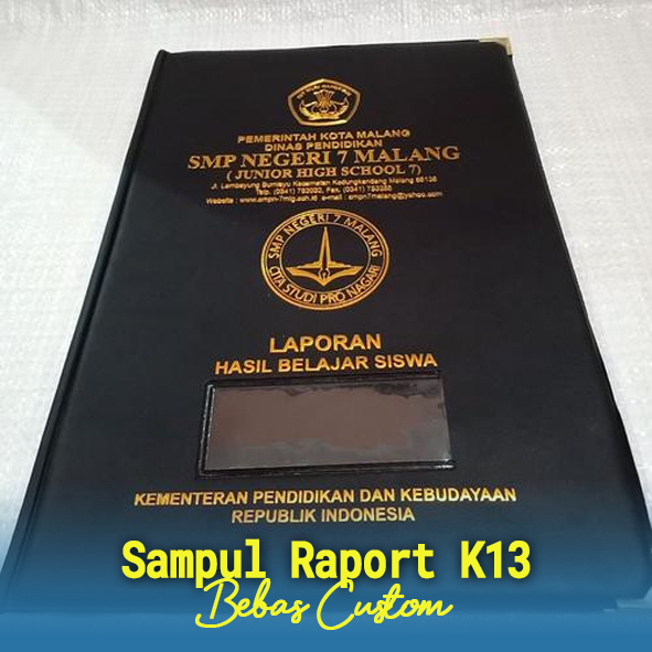 Sampul Raport K13 Ukuran A4/F4, Sampul Raport Cover Embos Warna Gold/Silver, Sampul Raport Pekanbaru