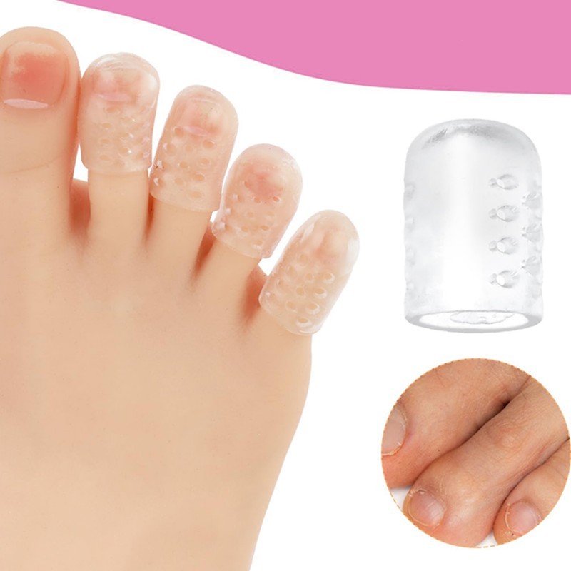 20Pcs Pelindung Jari Kaki Silikon Pelindung Jempol Kaki / Silikon Anti-Abrasi Koreksi Jari Kaki