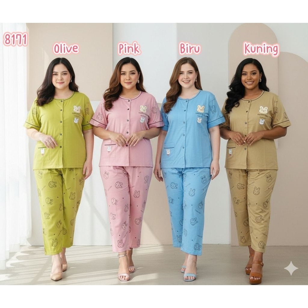 BABYDOLL AMRO 8171 LABEL PUTIH SCPX CELANA PANJANG JUMBO