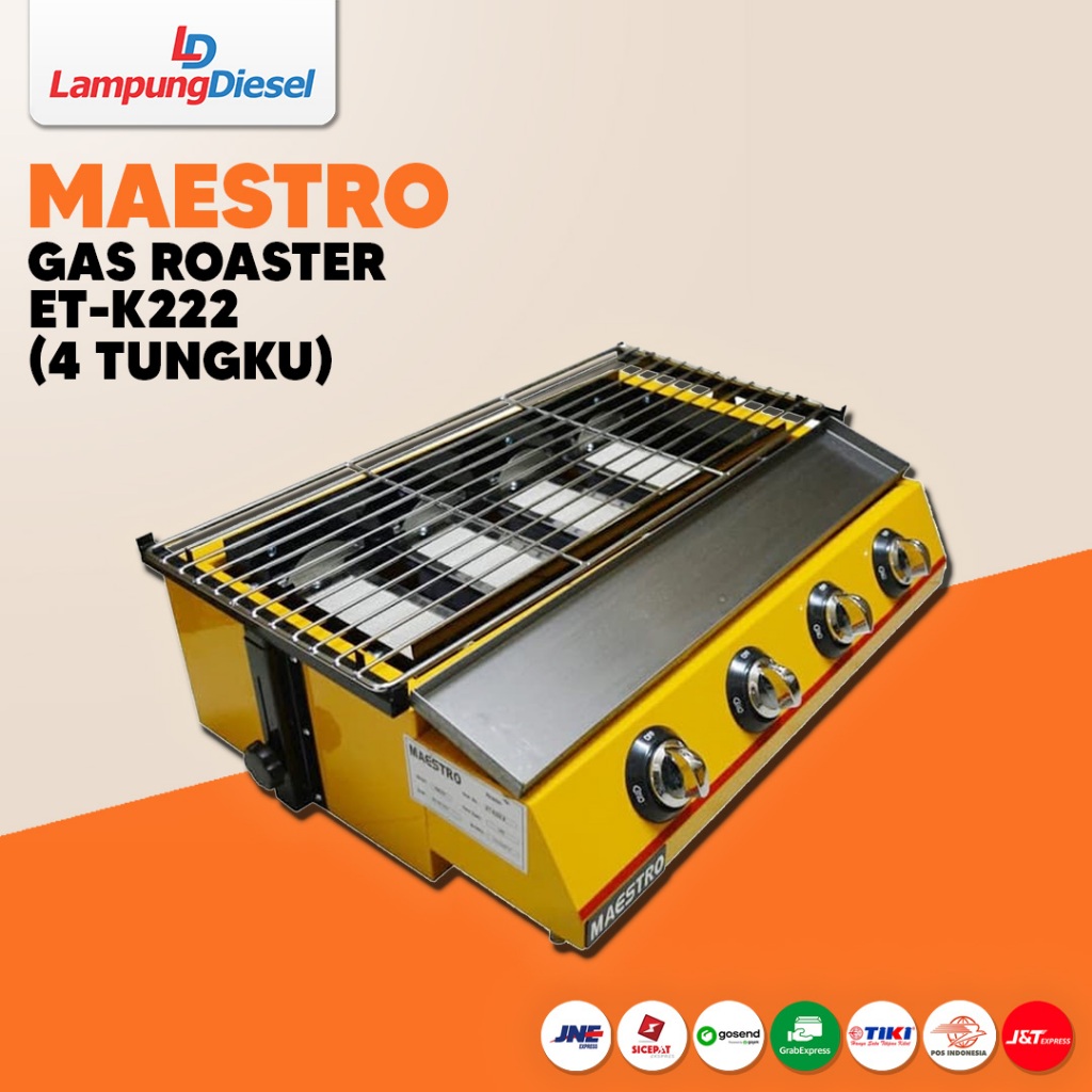 MAESTRO Gas Roaster/ Panggangan Gas 2 Tungku/ 4 Tungku/ 6 Tungku