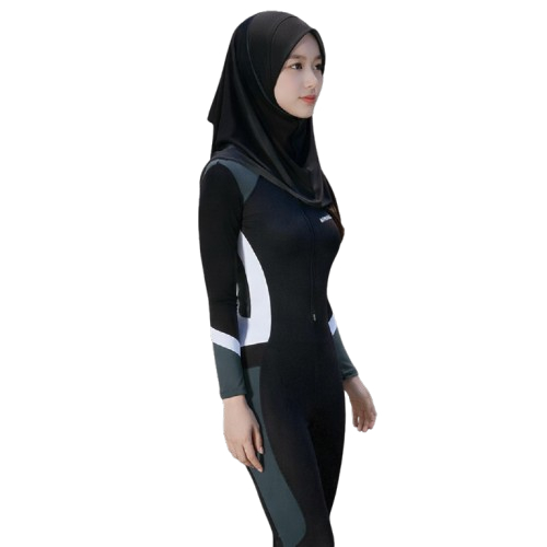 Baju renang hijab muslimah celana panjang terbaru untuk wanita perlindungan matahari lengan panjang 