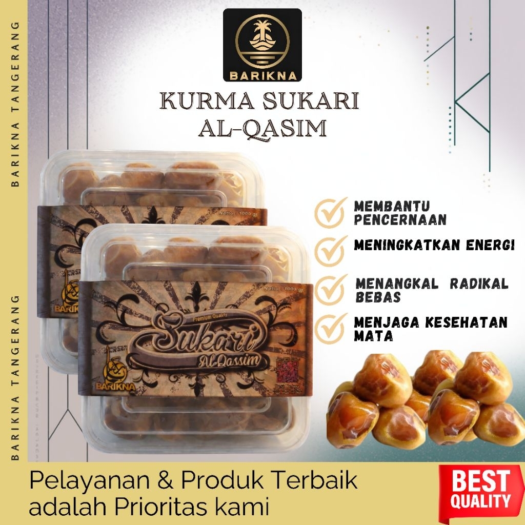 KURMA/SUKARI/KURMA SUKARI/SUKARI 1KG/THINWALL 1KG