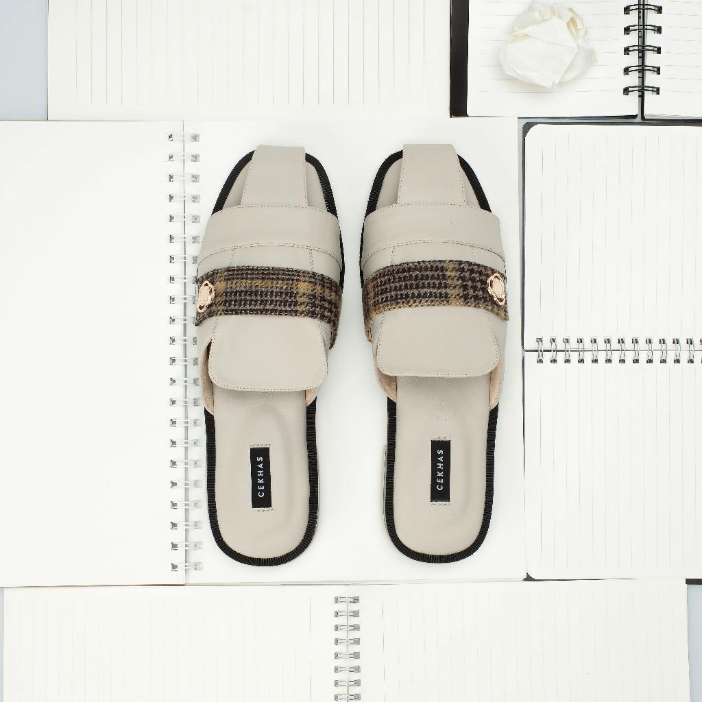 CEKHAS - Laras Cream Mules Wanita