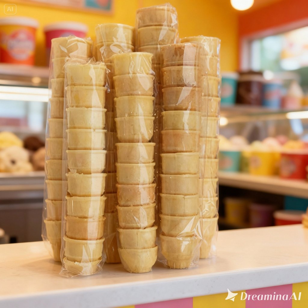 Jual Cone Ice Cream Cone Corong Es Krim Cone Mcd isi 10