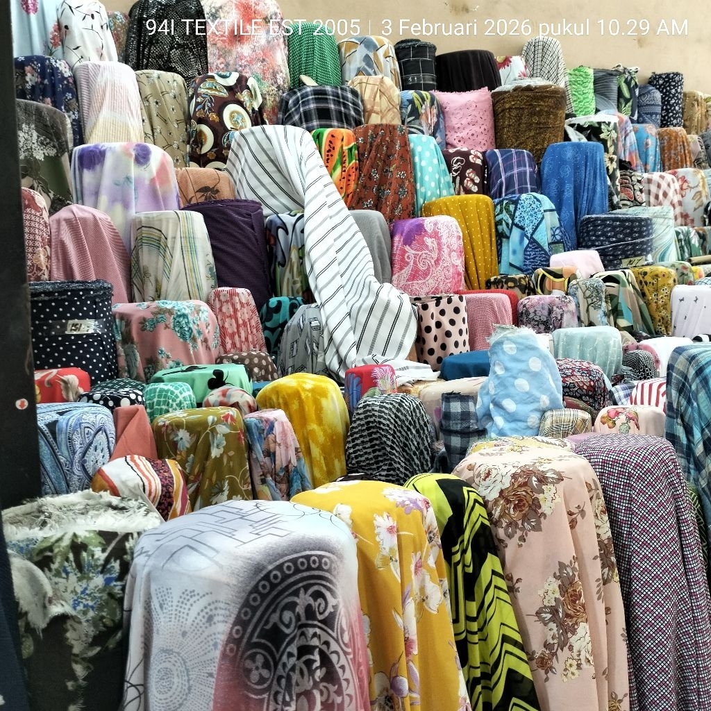 HARGA/0,5 M | KAIN WOLLYCREPE MOTIF - KAIN WOLLY CREPE - BAHAN WOLLYCREPE PREMIUM METERAN KAIN GAMIS