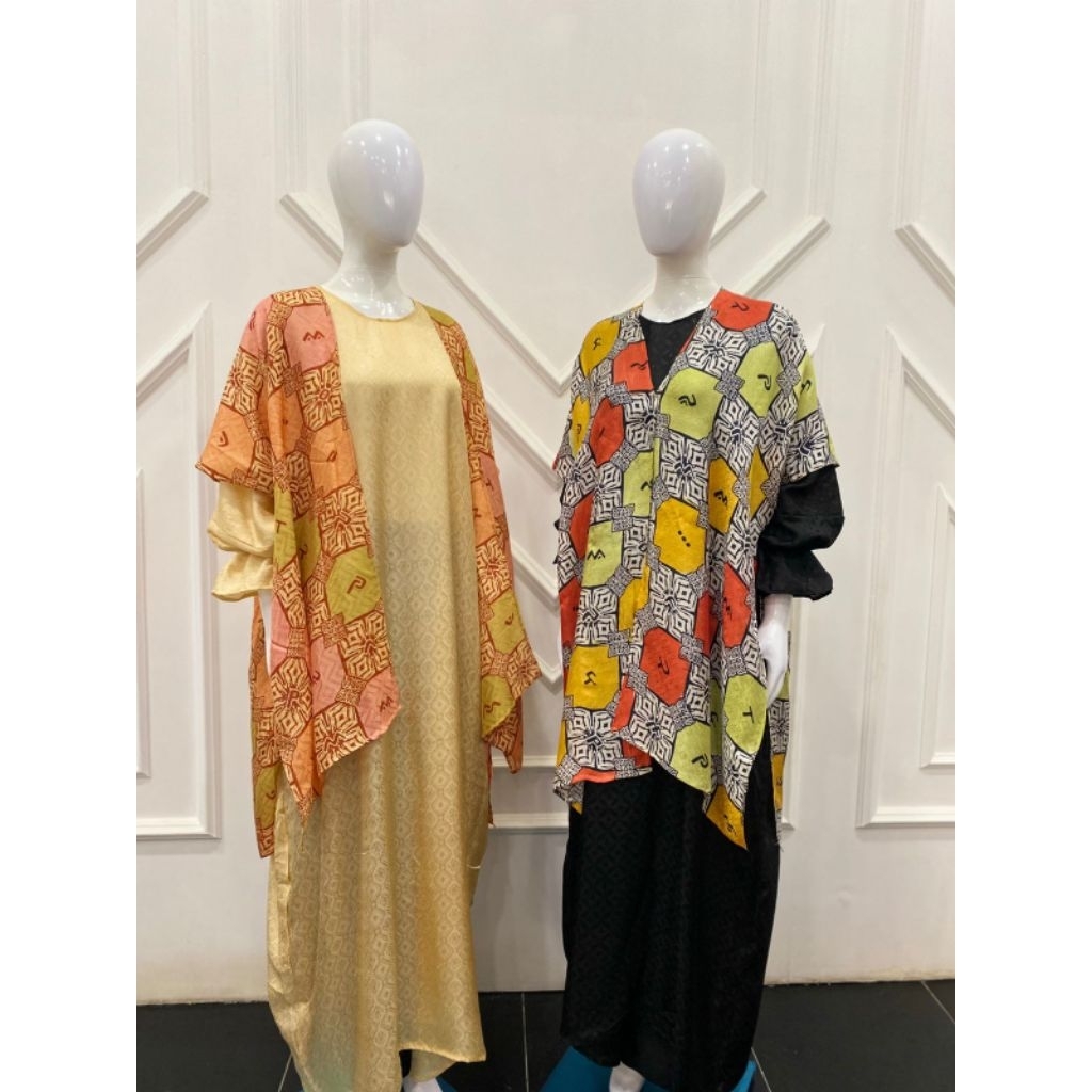 Baju outer set gamis, baju murah.