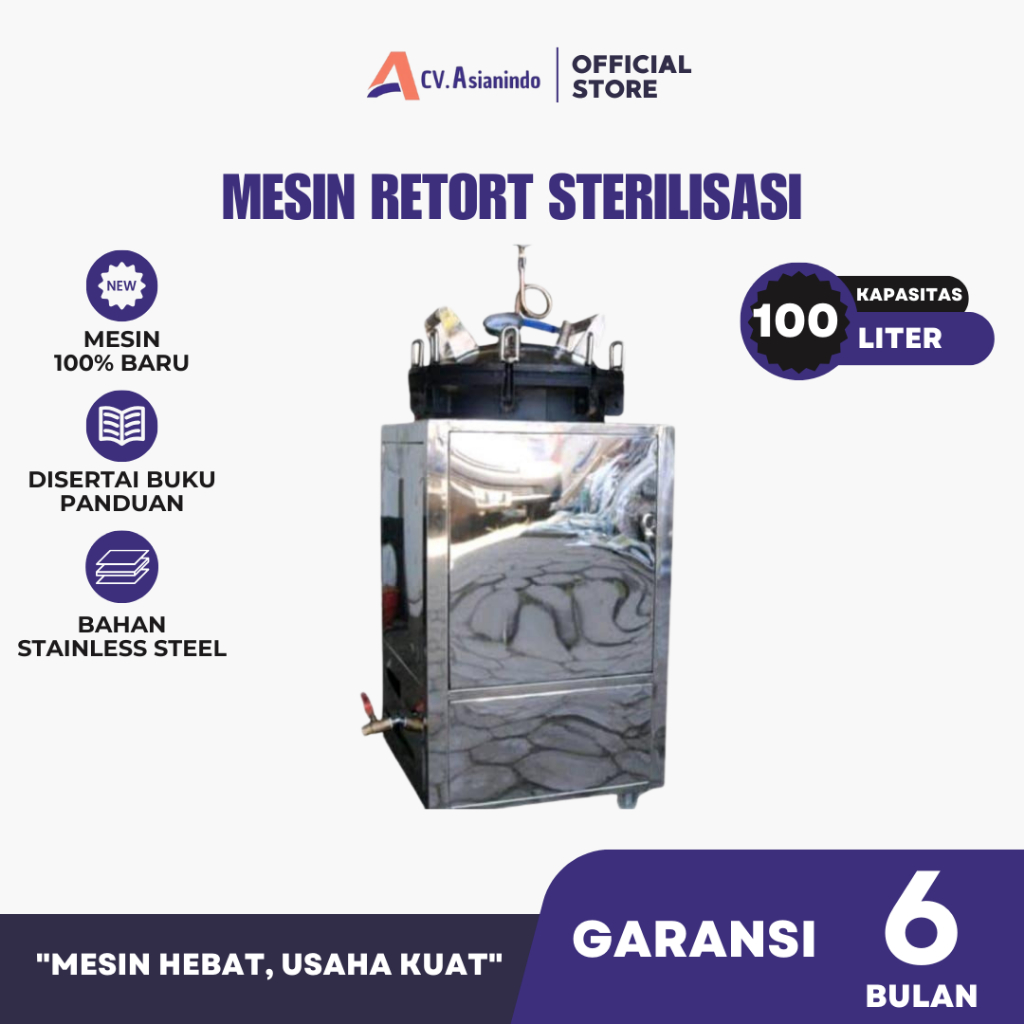 Mini Retort Sterilisasi 100 Liter Asianindo