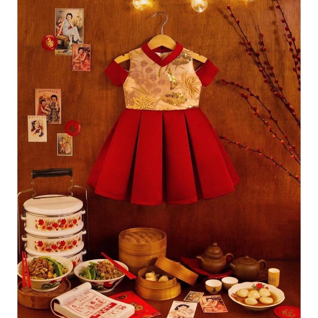 PRELOVED Dress POPPURI Anak 3y-4y