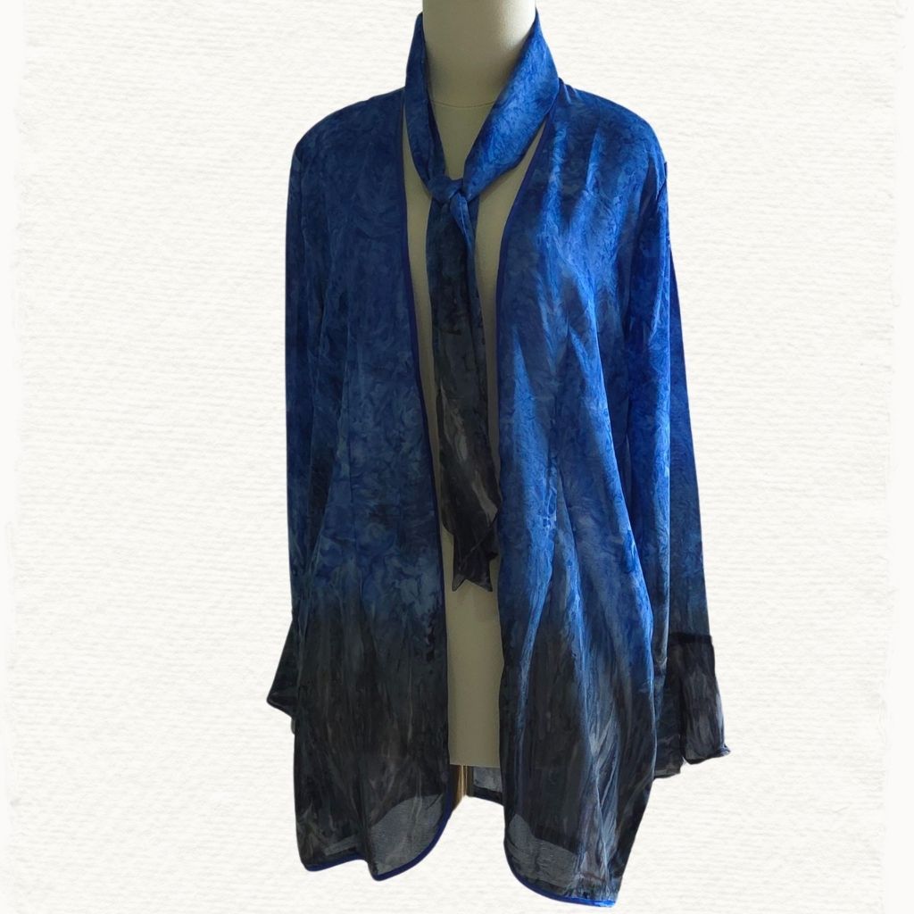 GRADIENT SHEER CHIFFON OUTERWEAR - Luaran Chiffon Gradasi | by Hals and Tales