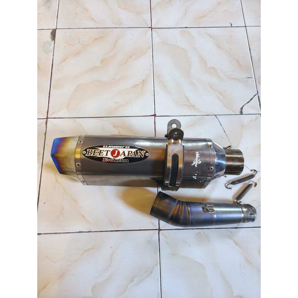 knalpot nassert beet / nassertbeet Evo 2 titanium original Kawasaki ninja 250fi old 2013-2018
