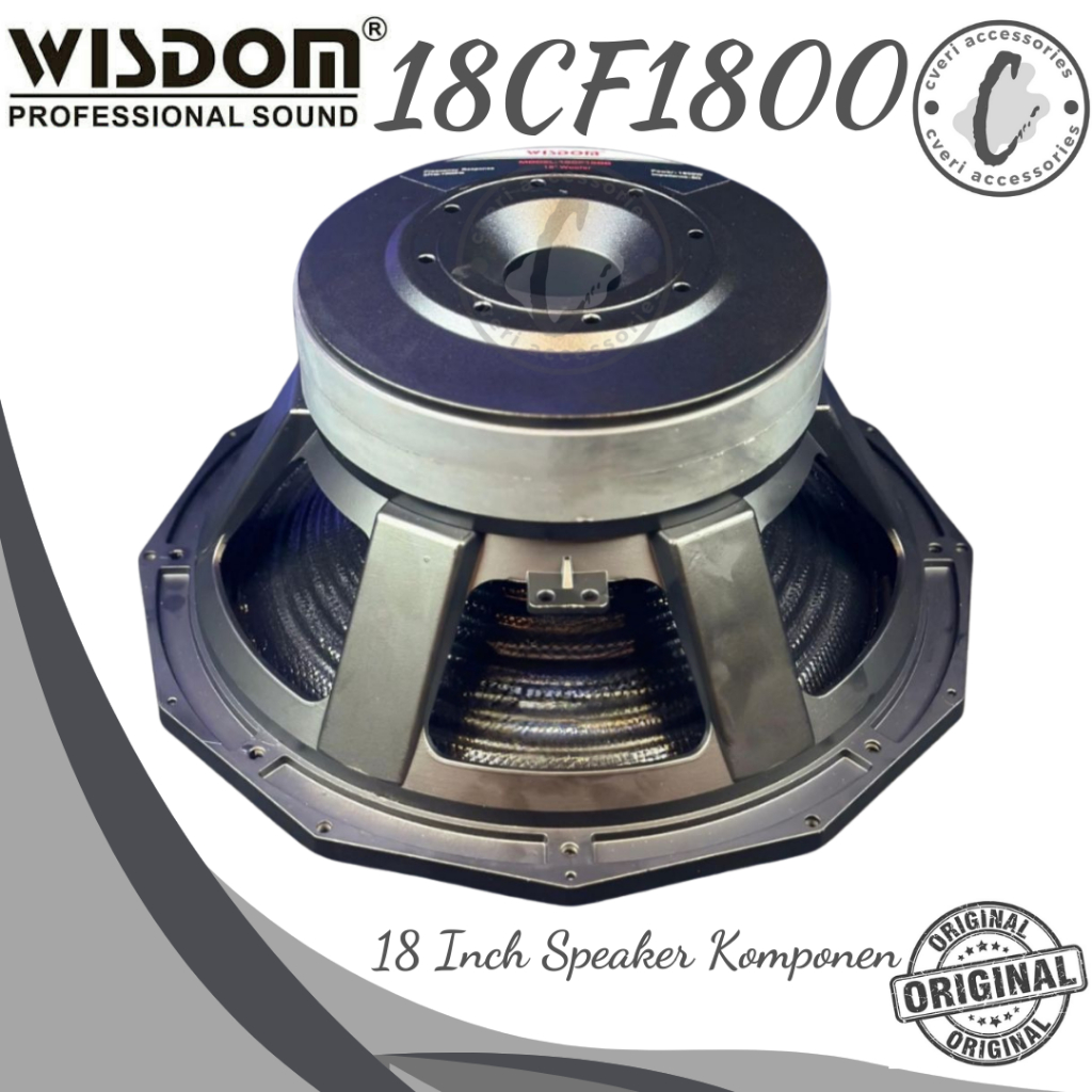 Wisdom 18CF1800 Speaker 18 Inch Wisdom 18 Inch Carbon Double Magnet Original Wisdom 18-CF1800