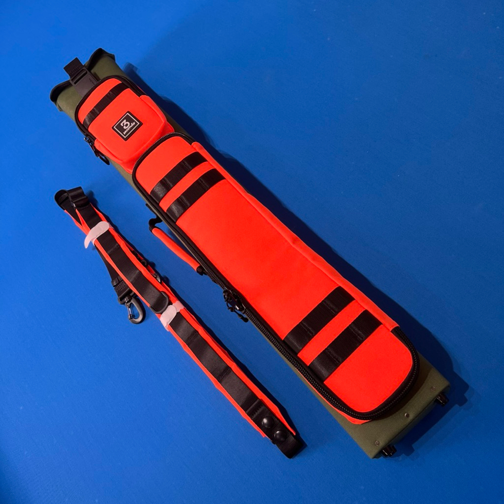 Tas Stick Billiard 3 SECOND Cue Orange Hardcase 3x5 / Tas 3 Second Hardcase 3x5