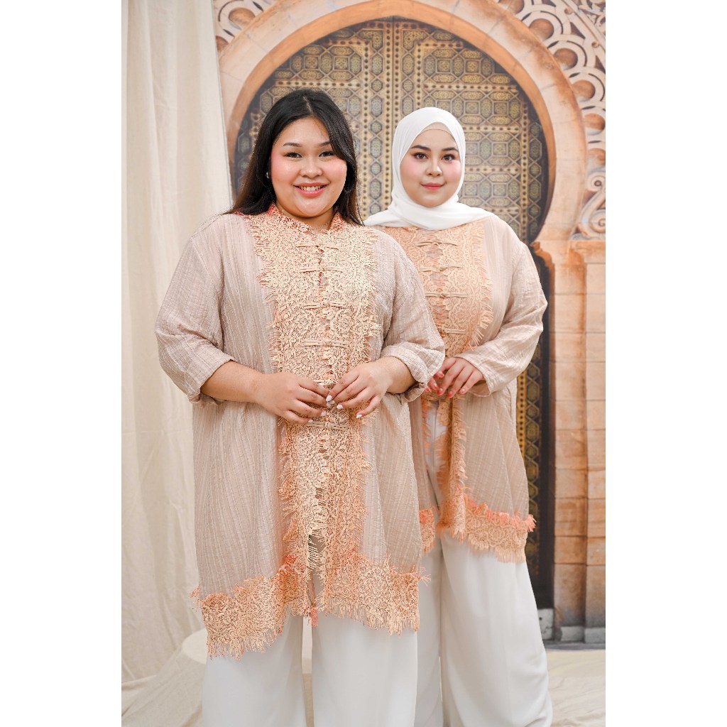 Nyla Embroidery Sheer Outer - Raya Collection - Baggylooks