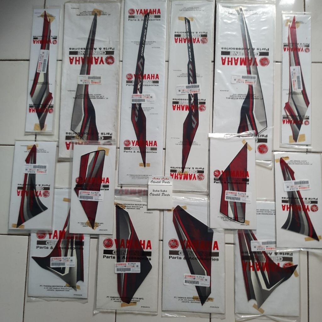 Striping Stiker List Grapik Full Set Vixion Old Merah Marun Maroon 2010 2011 Ori Ygp l 3C1-90