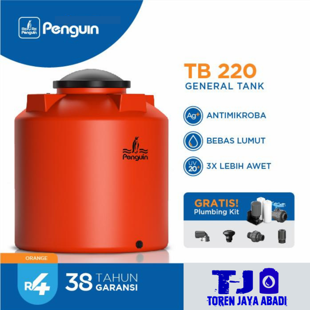 Tandon / Toren / Tangki Air Silinder Penguin TB 220 - 2.250 Liter