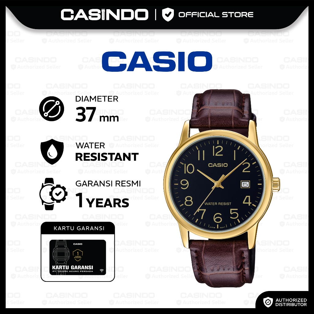 Casio Jam Tangan Pria MTP-V002GL-1BUDF