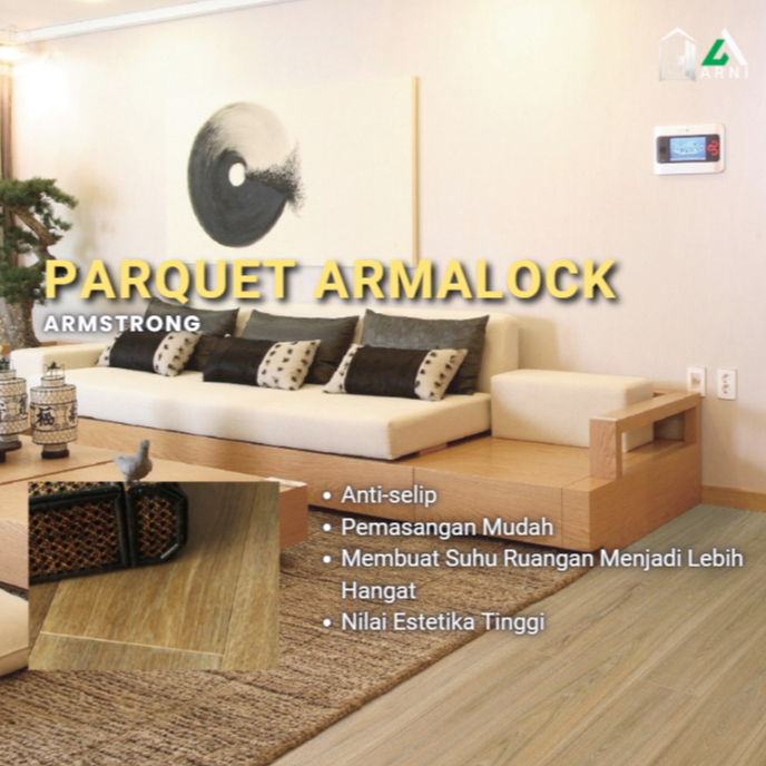 Parquet lantai kayu asli