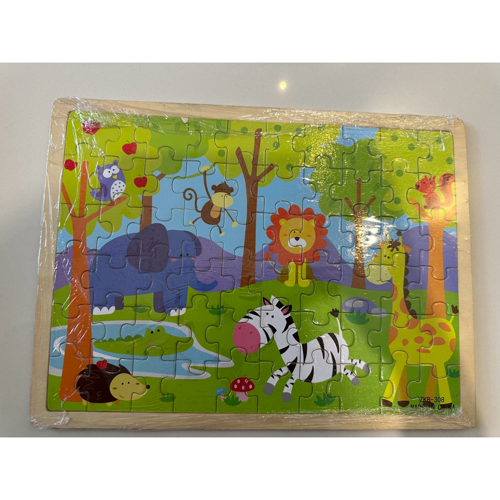 mainan puzzle kayu binatang