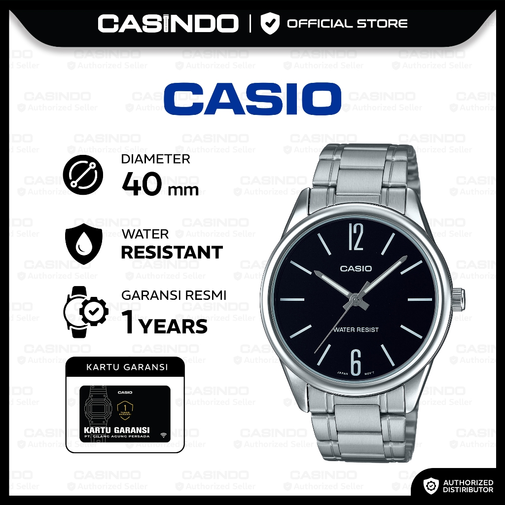 Casio Jam Tangan Pria MTP-V005D-1BUDF