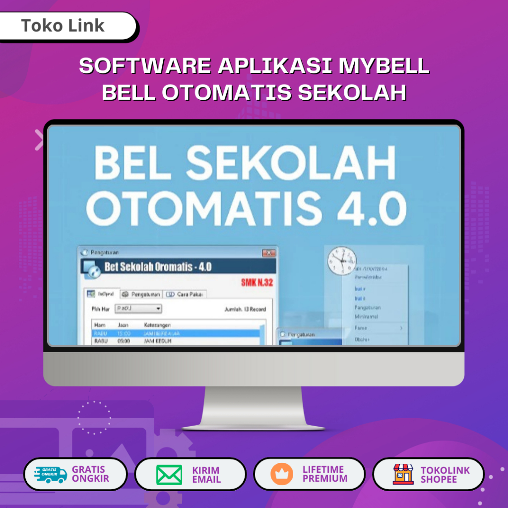 Software Aplikasi Mybell Bell Otomatis Sekolah