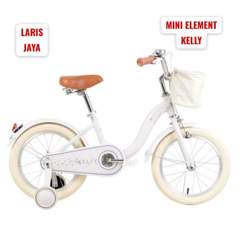 Sepeda anak ELEMENT KELLY 16 INCH , sepeda anak perempuan mini 16 element , sepeda keranjang ukuran 