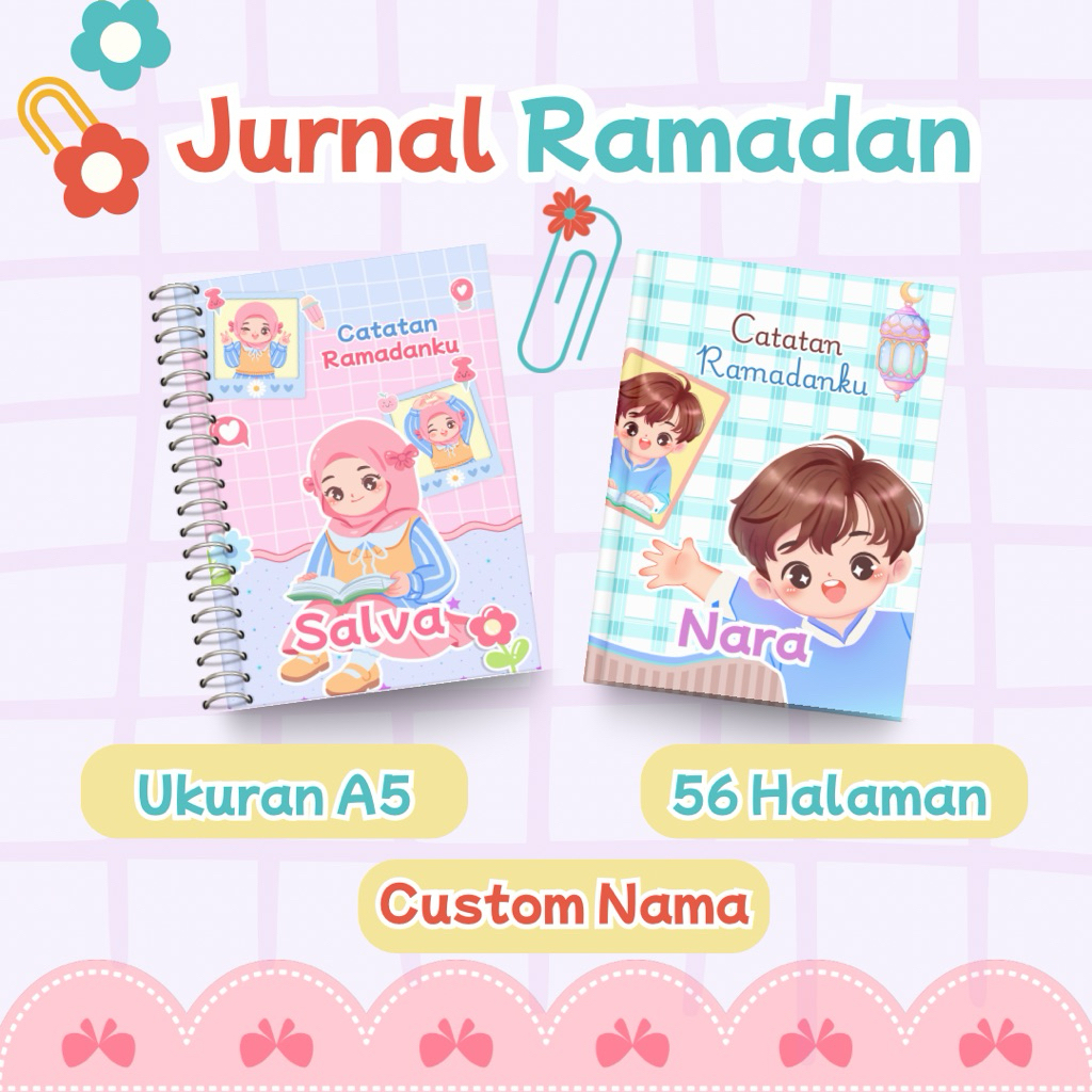 RAMADAN JURNAL ANAK | BUKU AKTIVITAS IBADAH ANAK TK - SD | BUKU JURNAL RAMADAN ANAK | BUKU EDUKATIF 